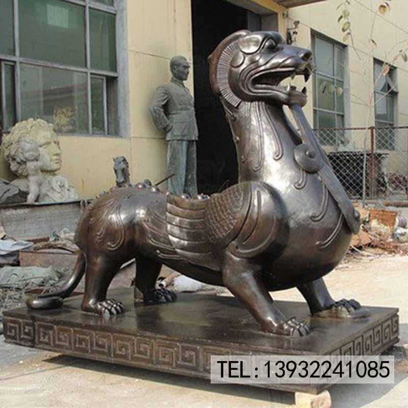 动物雕塑铜雕貔貅老虎仿真雕塑公园庭院摆件