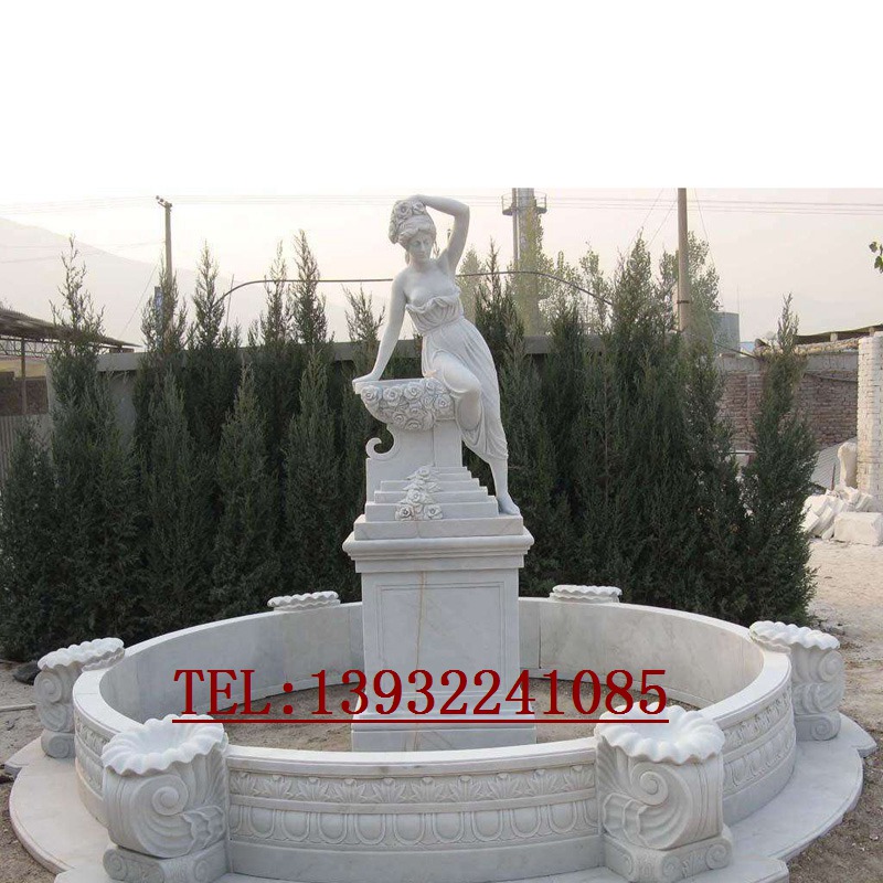 西方人物雕刻欧式喷泉石雕