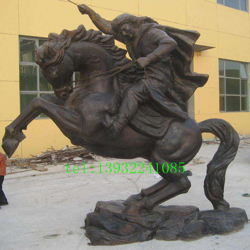 铸铜动物雕塑骑士雕塑公园广场雕塑摆件供应